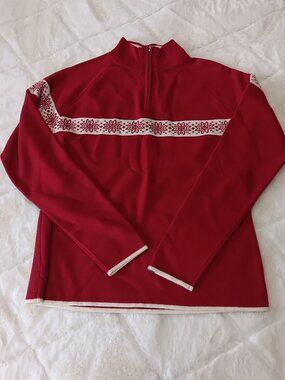 VTG Meister Red Wool Blend Pullover Size L